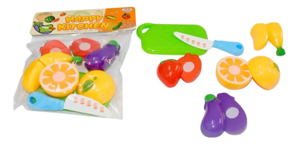 Frutas Juguete Juego Didáctico  Cocina Chef Niños  Verduras  2