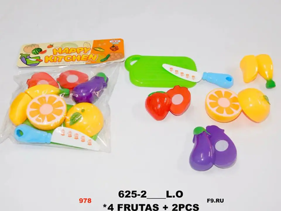 Frutas Juguete Juego Didáctico  Cocina Chef Niños  Verduras  3