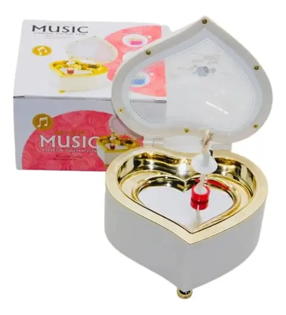 Joyero Musical Bailarina Corazón Regalo  1