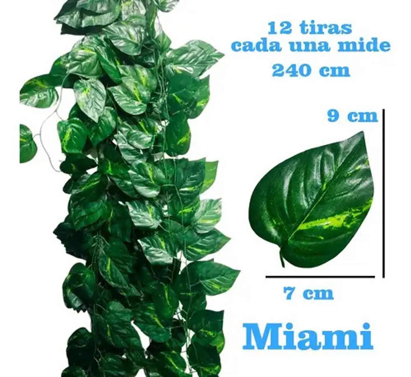 Enredadera 1 Paquete X 12und De240 Cm Hoja Mata Miami 2