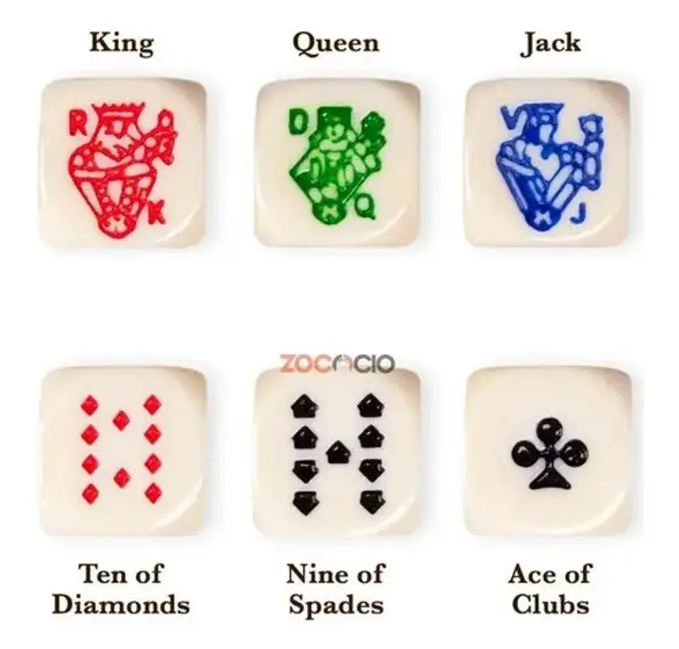 Dados Cachos Poker 16mm Juego *5und Casino 3