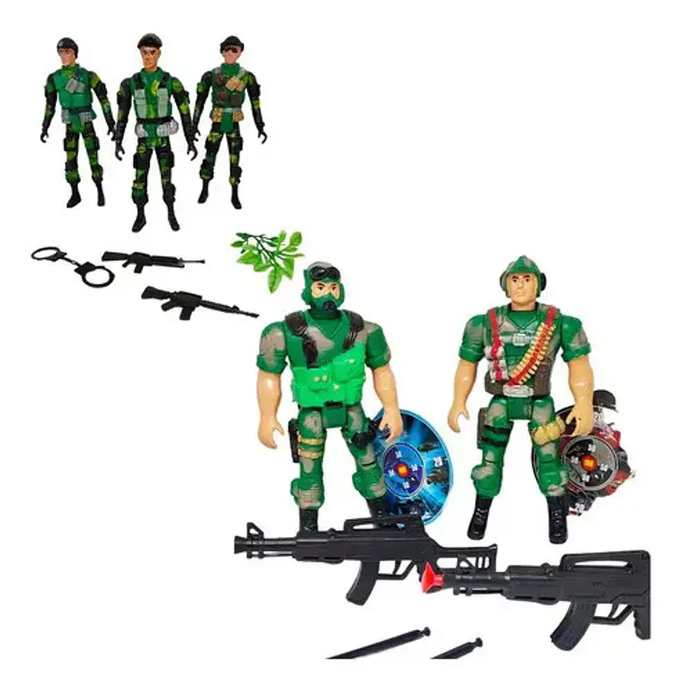 Soldados Militares Juguete Figuras Acción Juego Niños Soldad 1