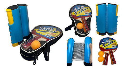 Ping Pong Raquetas Malla Adaptable + Raquetas Red Juguete 