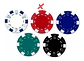 Paquete 5 Juegos Fichas Poker Casino Profesionales, - Miniatura 5
