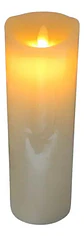 Velón Vela 22cm Parafina Chorreada Cable Usb Luz Led Pabilo  - Miniatura 1