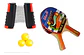 Kit Malla Adaptable + Ping Pong Raquetas Deporte Raqueta Red - Miniatura 1