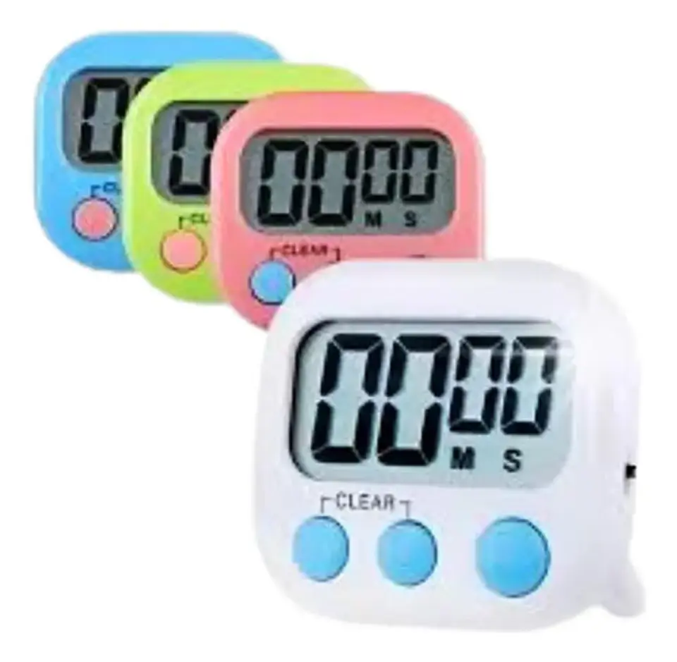 Cronómetro Digital Alarma Temporizador Cocina Lcd Digital X5 2
