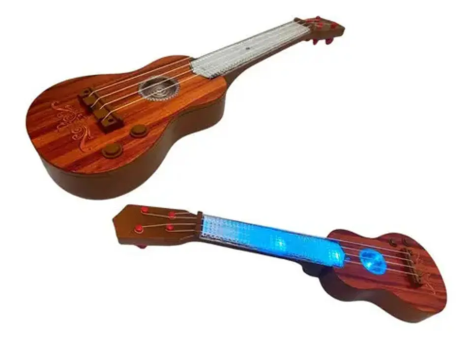 Guitarra Juguete Luces Sonido Niños Regalo Instrumento 3