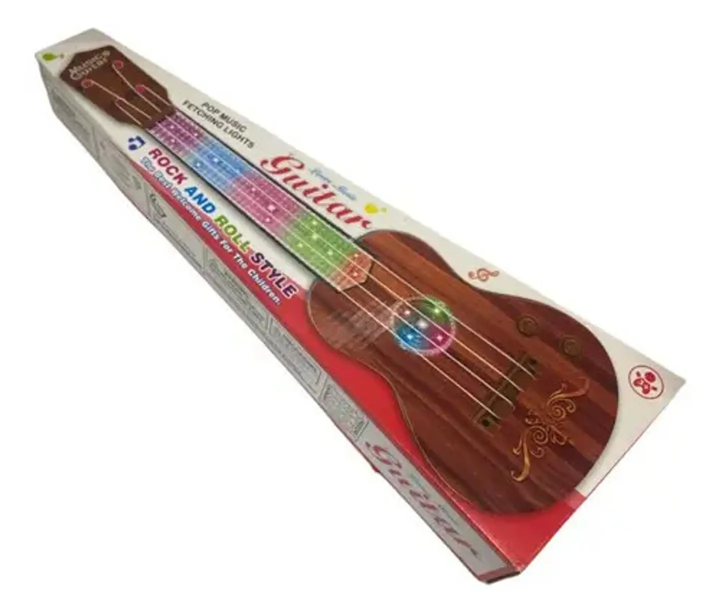 Guitarra Juguete Luces Sonido Niños Regalo Instrumento 4