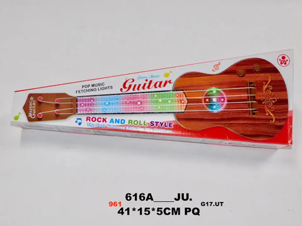 Guitarra Juguete Luces Sonido Niños Regalo Instrumento 8