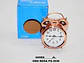 Reloj Despertador Metálico Alarma De Campana Sistema De Luz  - Miniatura 2