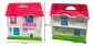 Casa De Muñecas Con Accesorios Regalo Niñas Rosado Plástico - Miniatura 5