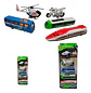 Set Tren Bala Carros De Impulso Helicóptero Moto Bus - Miniatura 1