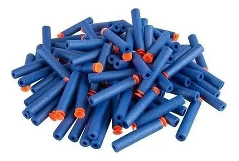 Dardos Espuma Punta Chupa Repuestos Lanza X120 Naranja Juego