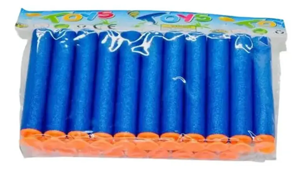 Dardos Espuma Punta Chupa Repuestos Lanza X120 Naranja Juego 2