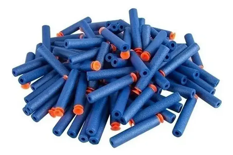 Dardos Espuma Punta Chupa Repuestos Lanza X120 Naranja Juego 3