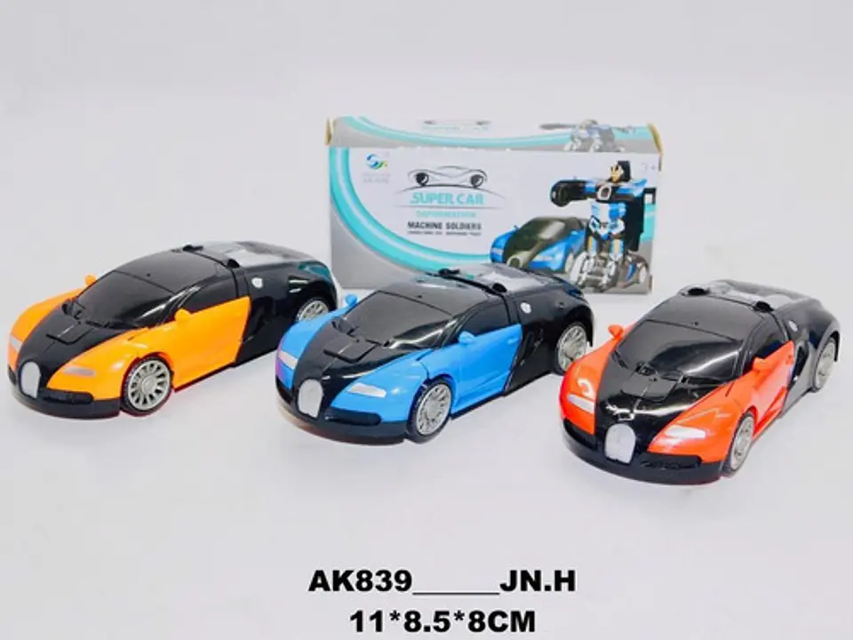 Carro Transformable Robot Luces Movimientos Sonidos Niños 4