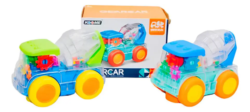 Carro Camion Mescladora Cemento Luces Sonidos Movimie 1
