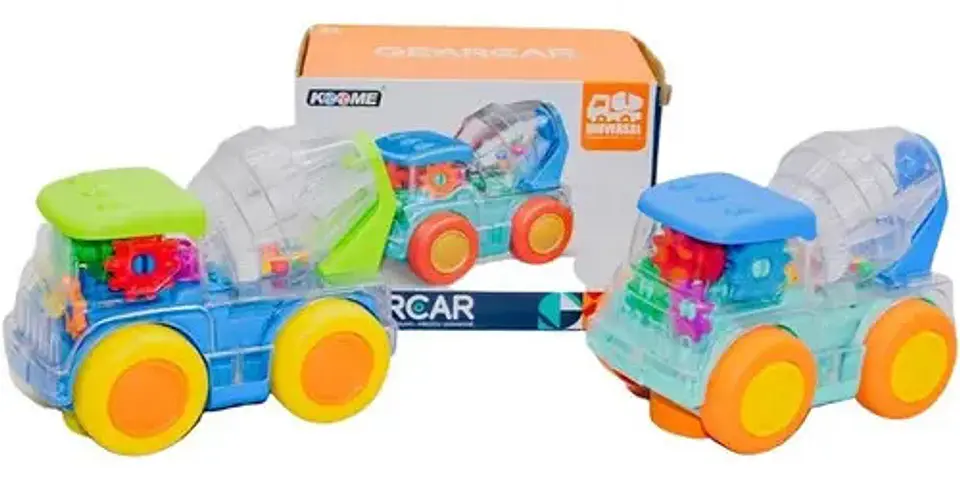 Carro Camion Mescladora Cemento Luces Sonidos Movimie 2
