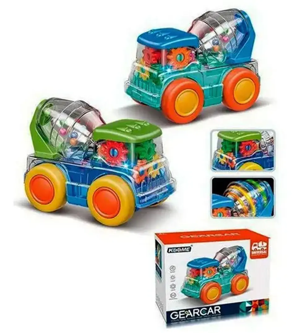 Carro Camion Mescladora Cemento Luces Sonidos Movimie 3