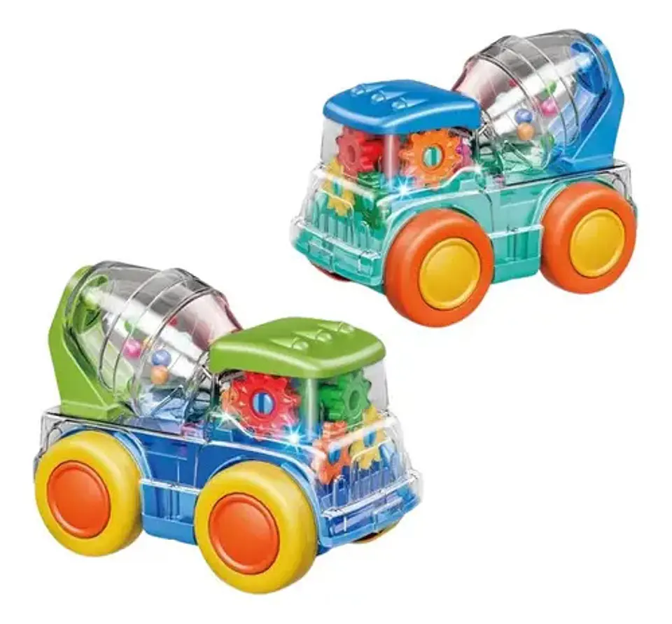 Carro Camion Mescladora Cemento Luces Sonidos Movimie 4