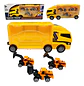 Camión Construcción  Lanzador + 3  Vehículos Juguete Niños - Miniatura 1