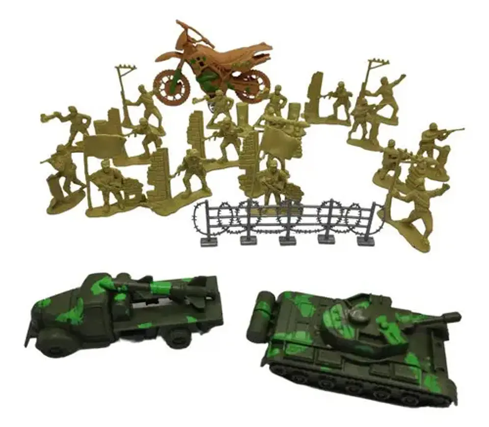 Soldados Militares Juguete Figuras Acción Juego Niños Soldad 3