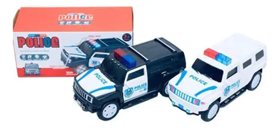 Carro Policía Police  Auto Luces Sonidos Movimientos 7