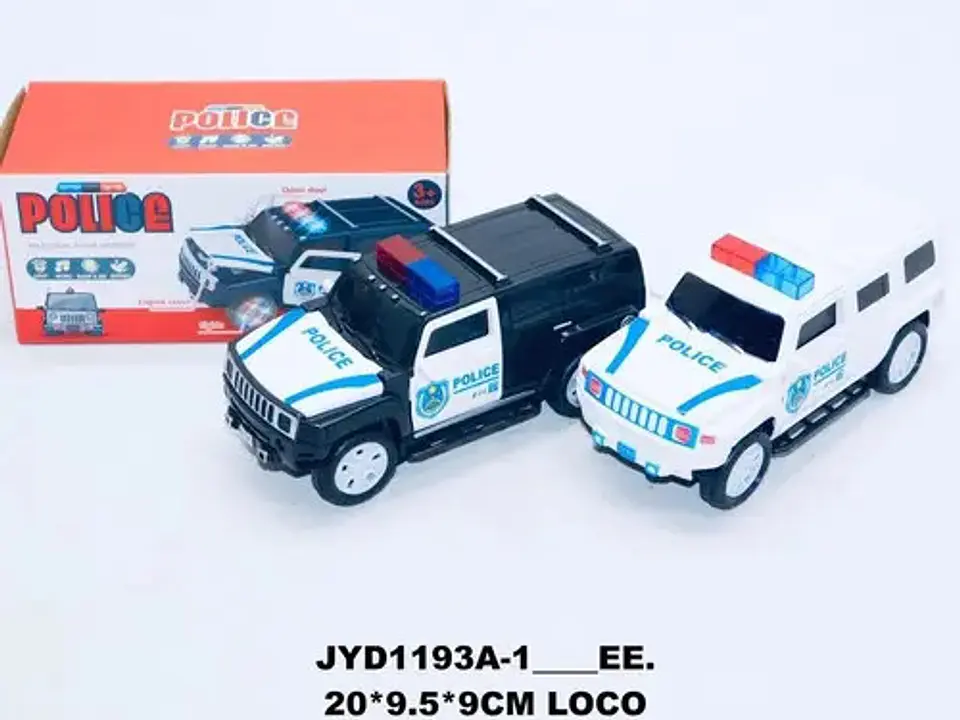 Carro Policía Police  Auto Luces Sonidos Movimientos 8