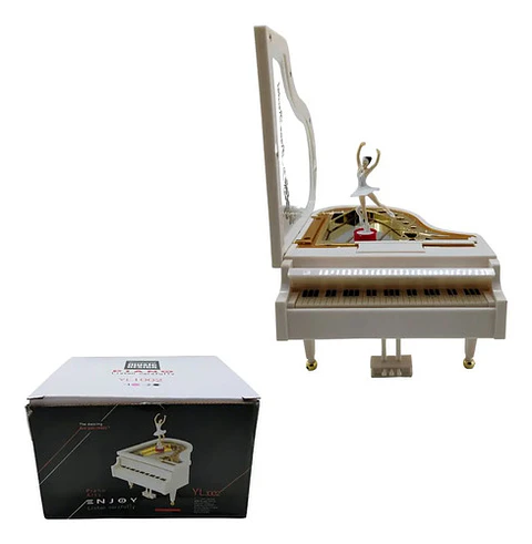 Caja Musical Piano De Cuerda Bailarina Regalo Cumpleaños