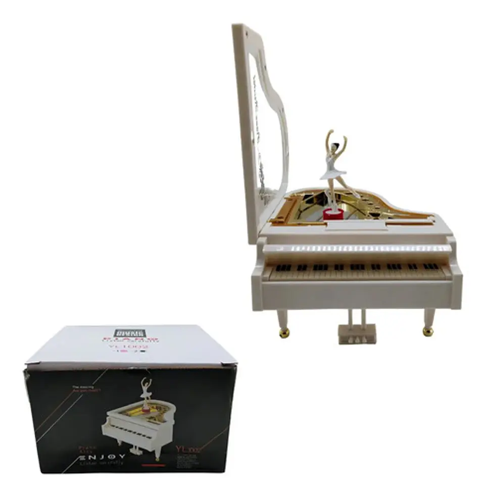 Caja Musical Piano De Cuerda Bailarina Regalo Cumpleaños 1