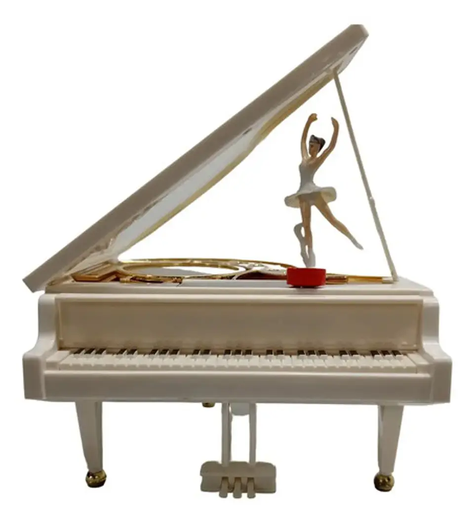 Caja Musical Piano De Cuerda Bailarina Regalo Cumpleaños 3