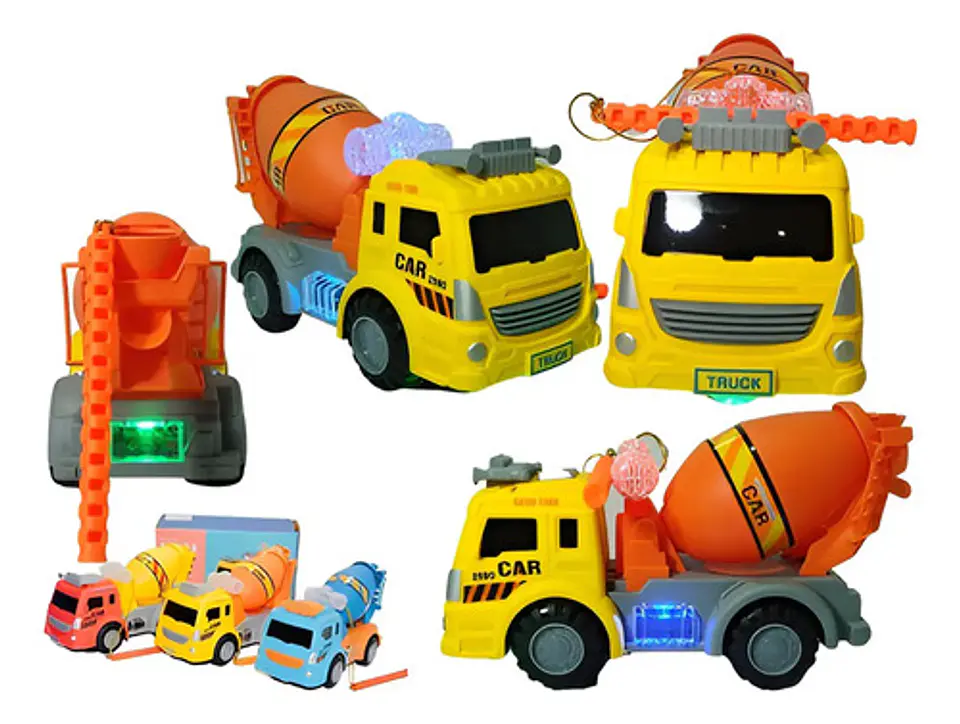 Camión Construcción Carro Mescladora Juguete Luces Sonidos 1