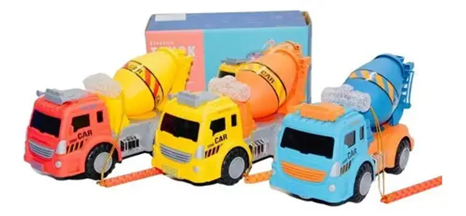 Camión Construcción Carro Mescladora Juguete Luces Sonidos 3