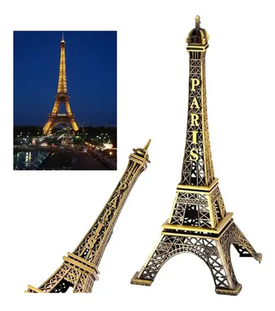 Torre Eiffel 15cm +  Estatua De La Libertad Decoraciones  5