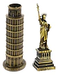 Monumentos Del Mundo Estatua De La Libertad + Torre Pizza - Miniatura 1
