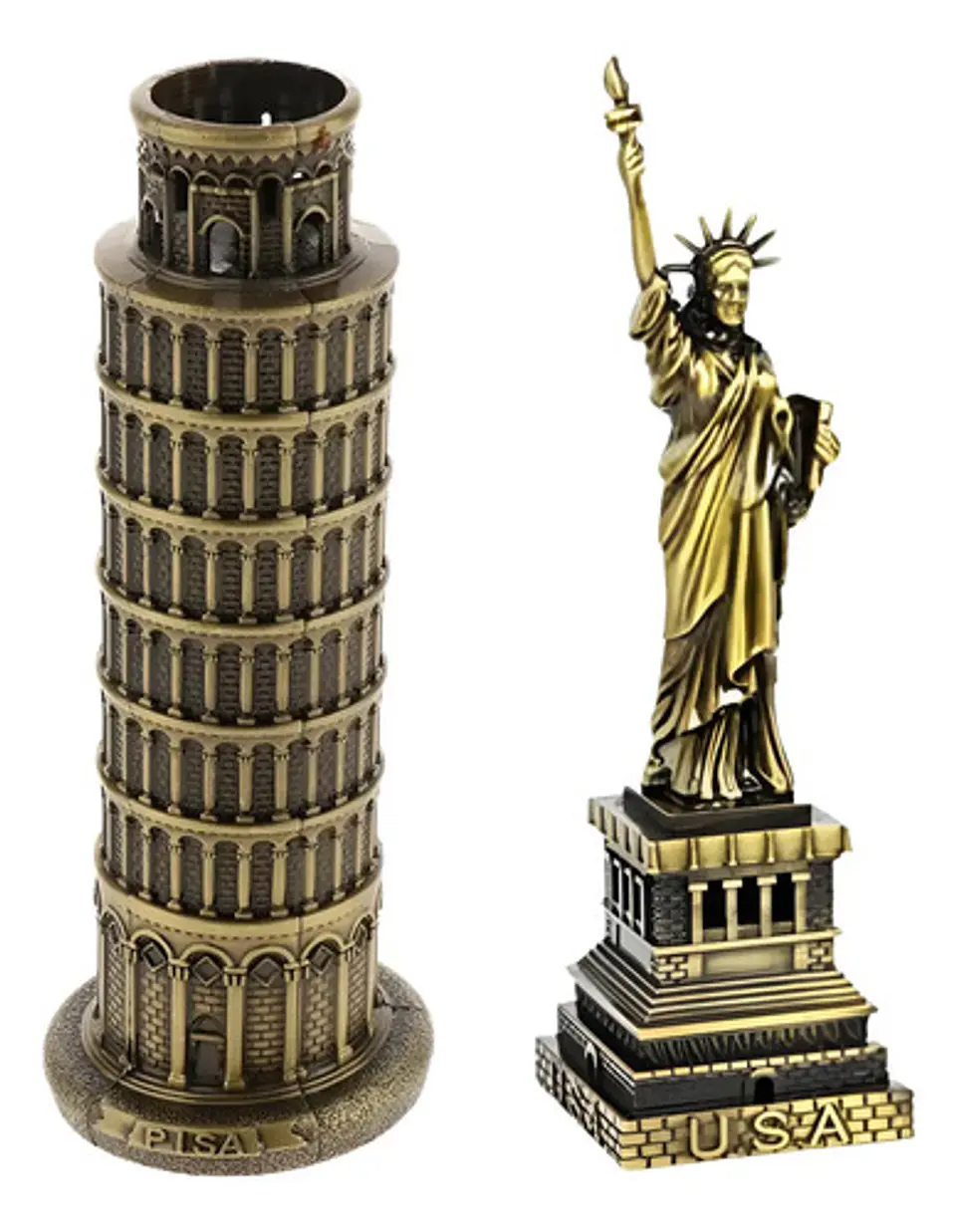 Monumentos Del Mundo Estatua De La Libertad + Torre Pizza 1