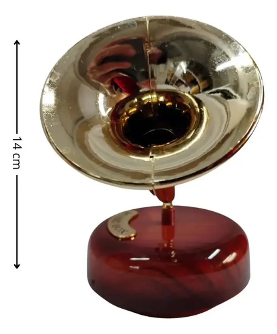 Adorno Musical Gramófono 18 Cm Centro De Mesa  5