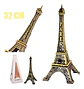 París Torre Eiffel 32cm Replica Decorativa Estatuilla Decor  - Miniatura 3