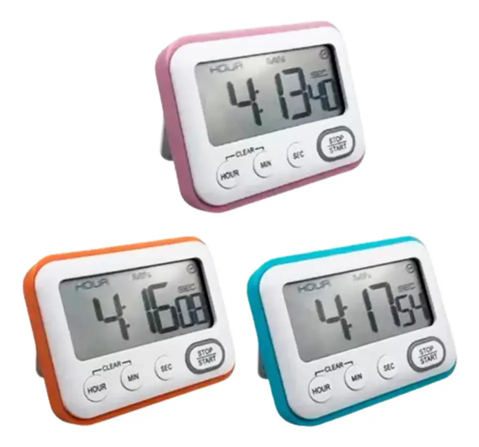 Cronometro Digital Cocina Alarma Temporizador Reloj 1