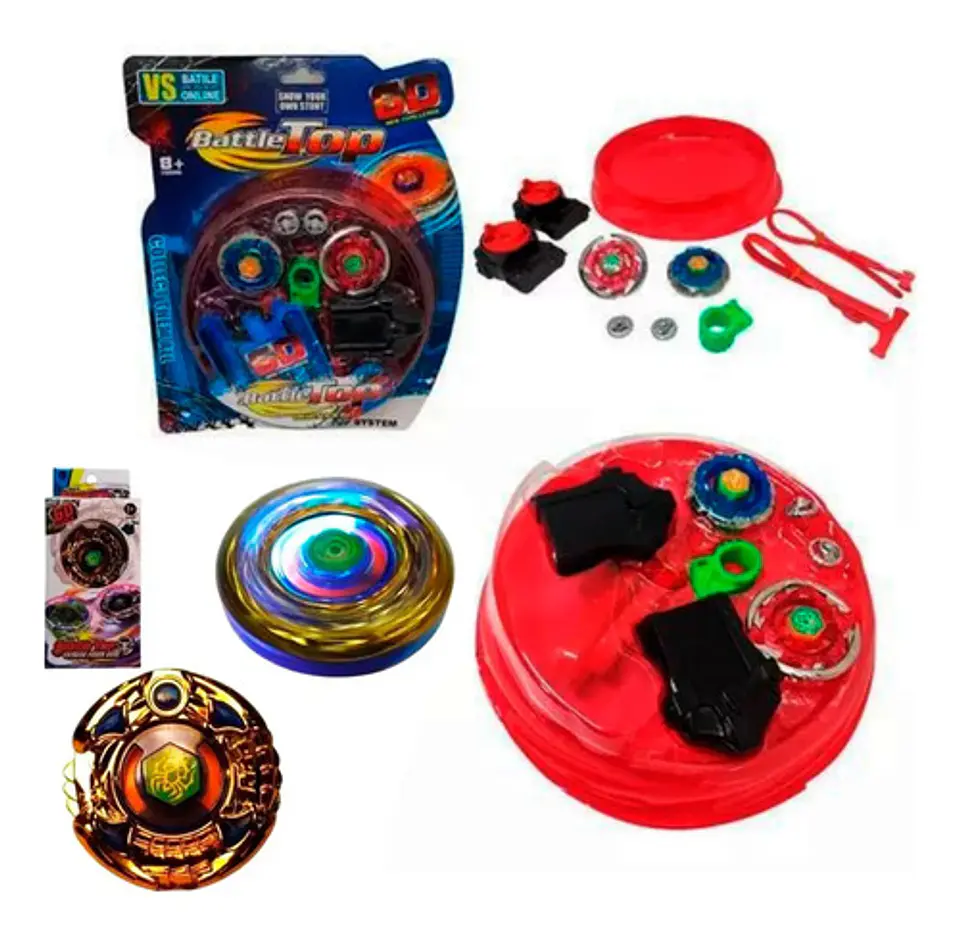 Estadio Batalla Beyblade Generico +dos + 1 Con Luz Beyblade  3