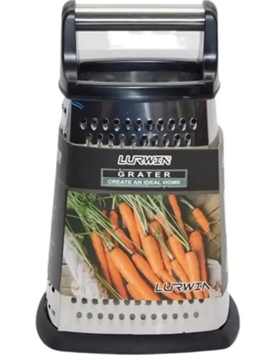 Rallador Mediano De Cuatro Caras Vegetales Frutas Verduras 2