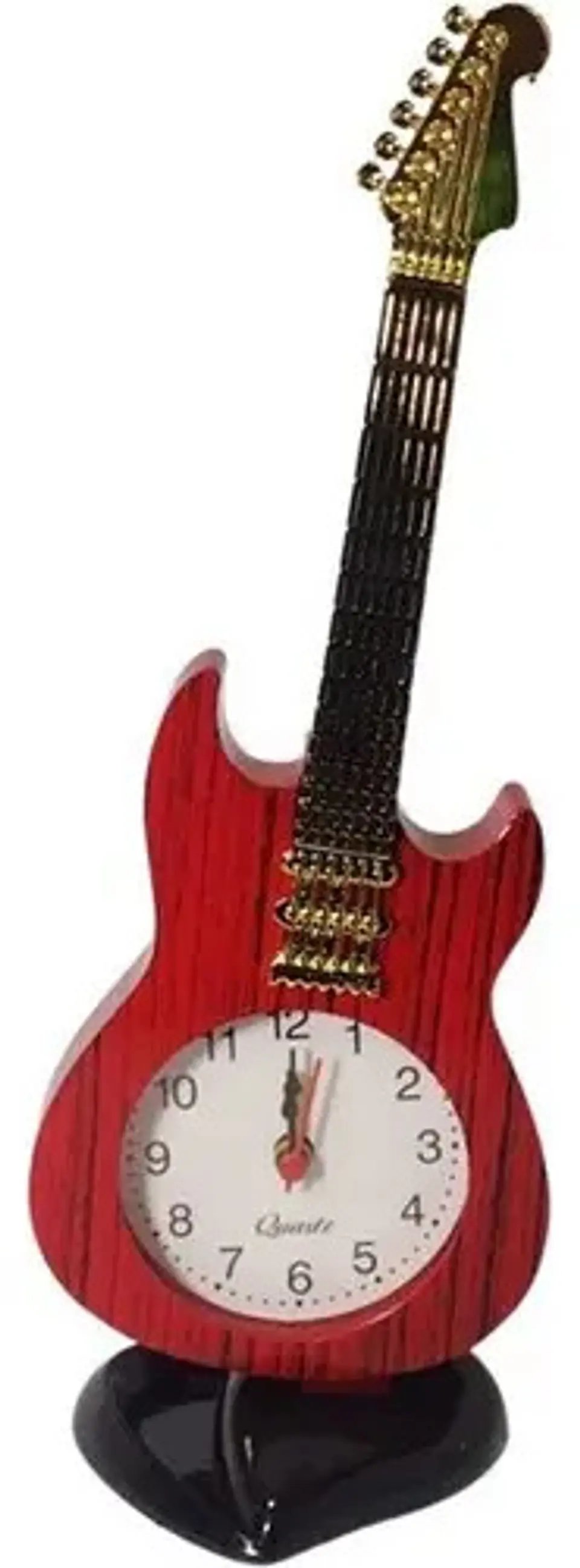 Reloj Análogo Guitarra Obsequio Mesa Escritorio Regalo 2