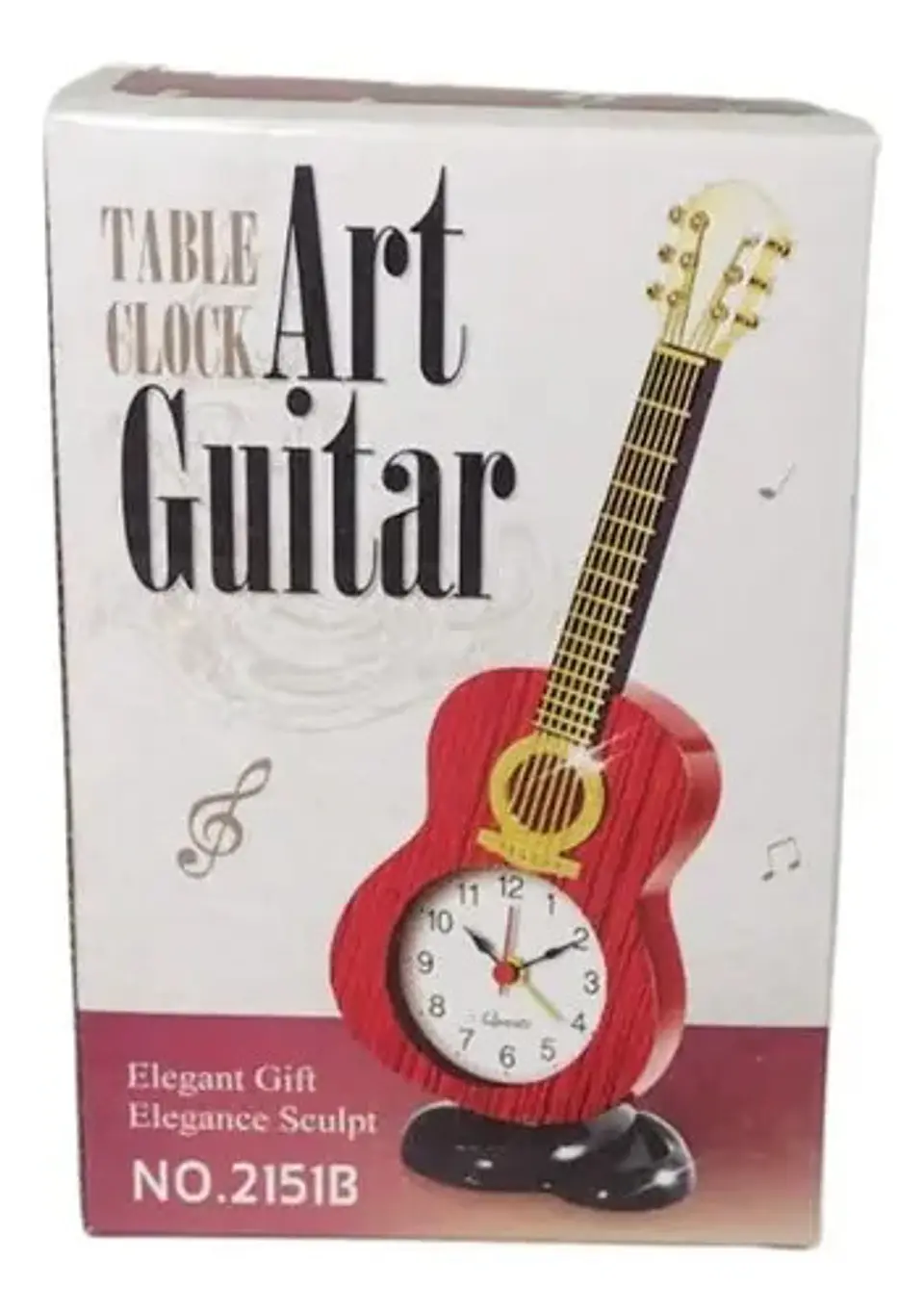 Reloj Análogo Guitarra Obsequio Mesa Escritorio Regalo 4