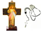 Camándula Rosario Escapulario Jesús  + Cuadro Religioso  - Miniatura 1