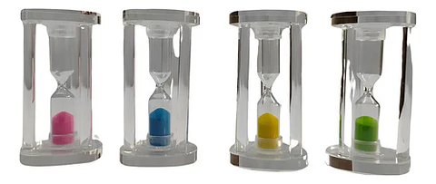 Reloj Arena 1 Minuto Adorno Colores Centro De Mesa Regalo