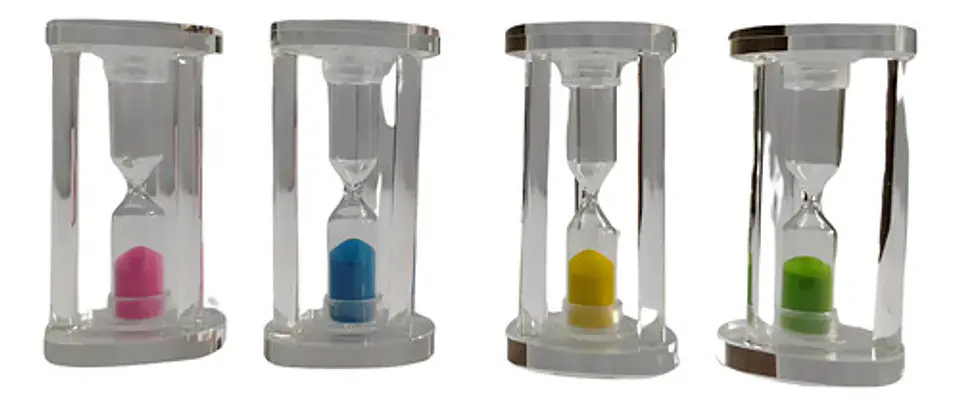 Reloj Arena 1 Minuto Adorno Colores Centro De Mesa Regalo 1