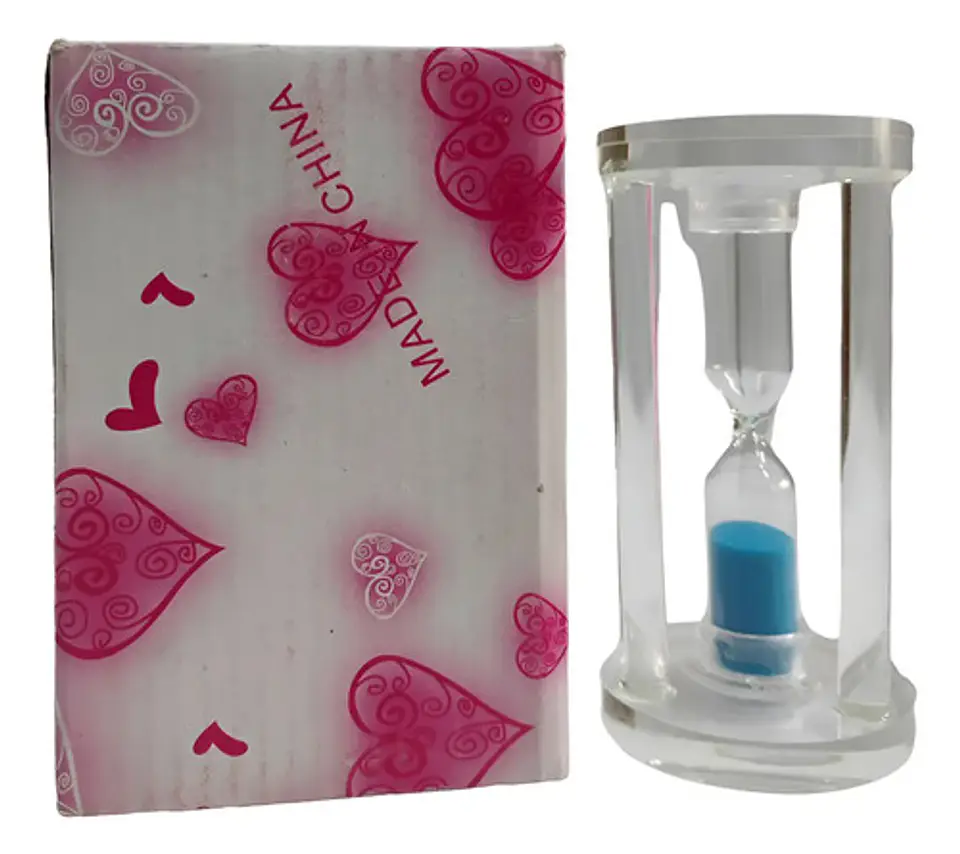 Reloj Arena 1 Minuto Adorno Colores Centro De Mesa Regalo 11
