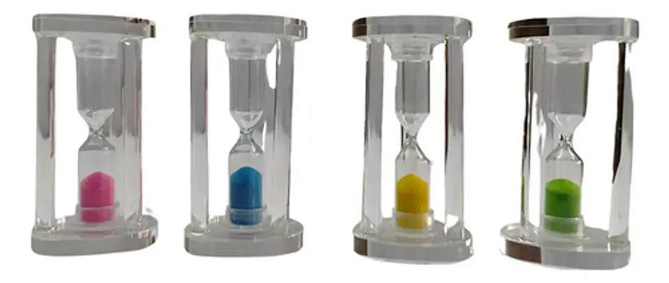 Reloj Arena 1 Minuto Adorno Colores Centro De Mesa Regalo 16