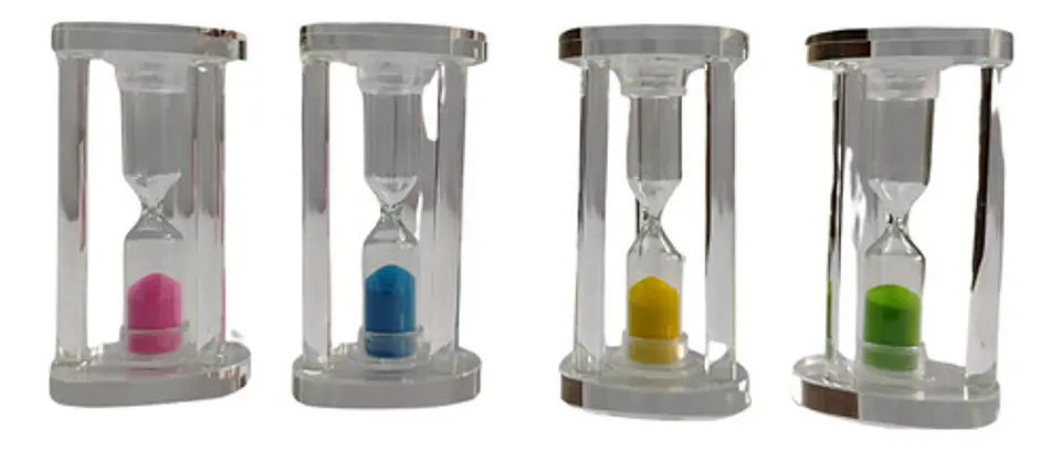 Reloj Arena 1 Minuto Adorno Colores Centro De Mesa Regalo 19